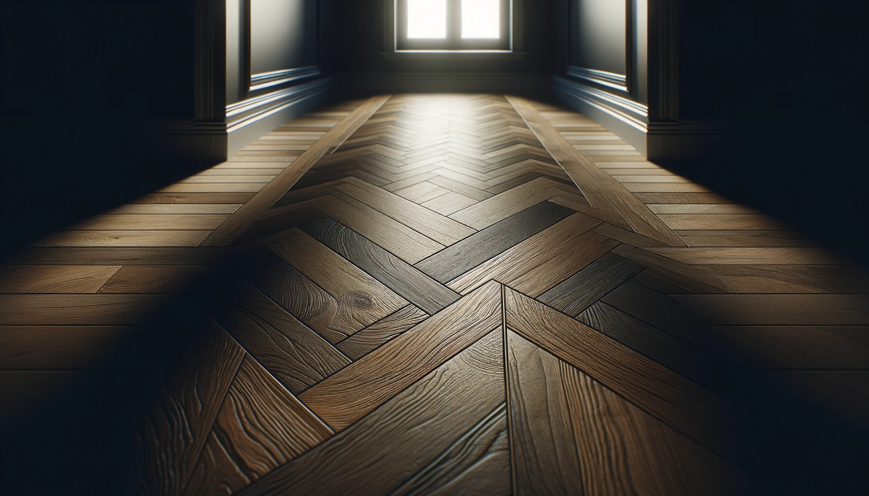 DALL·E 2023 11 18 06.17.25 An illustration of a homes floor with a dark overlay focusing solely on the floor. The image shows detailed wooden flooring with a rich texture and