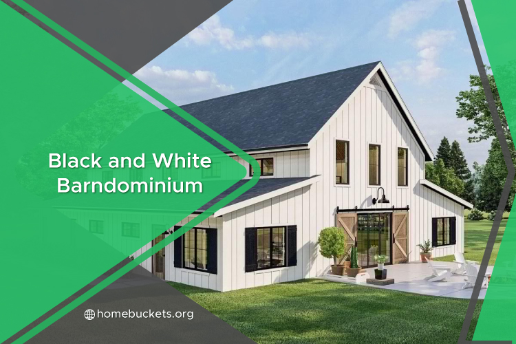 Black and White Barndominium